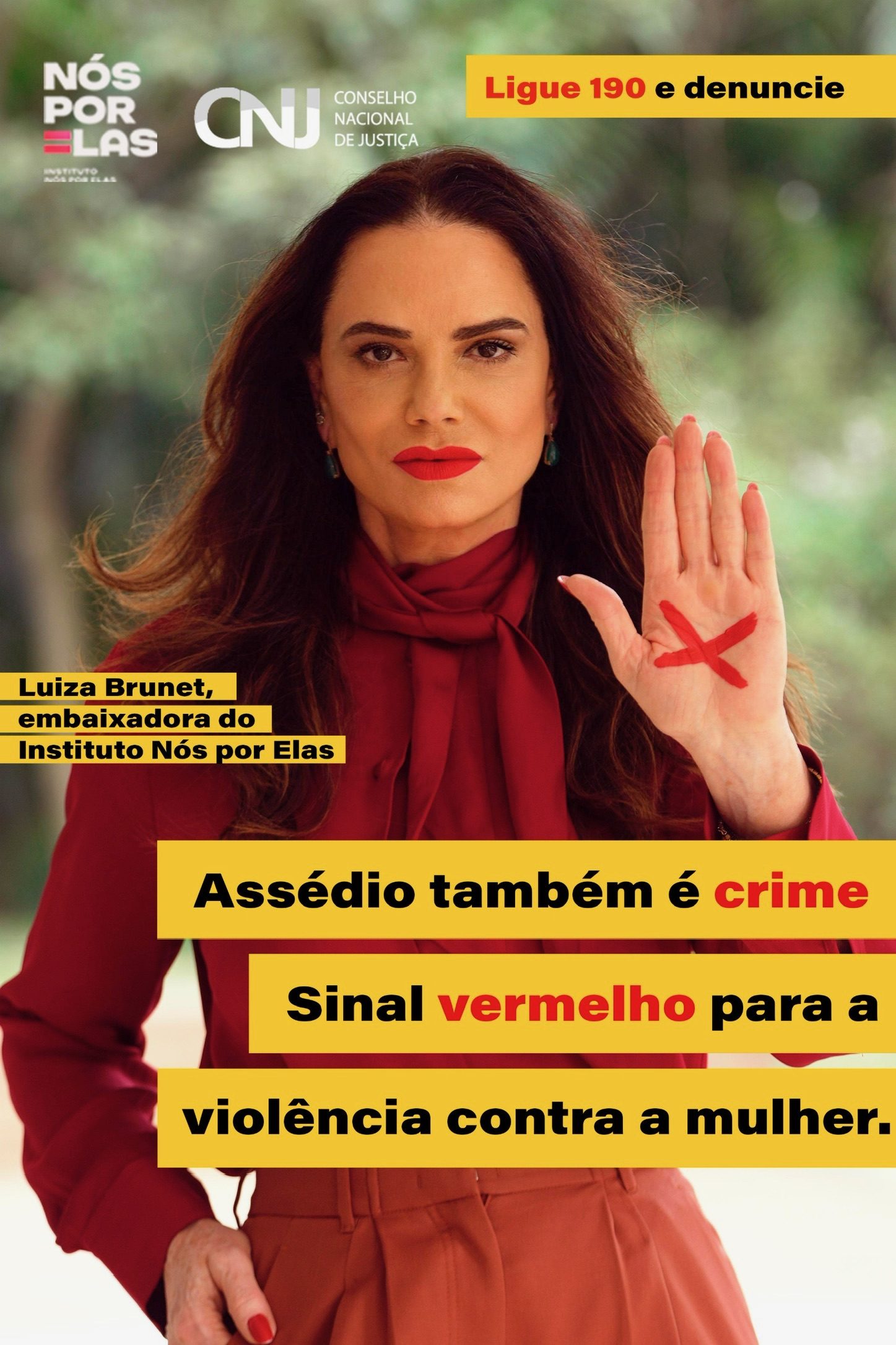 Cartaz da campanha Sinal Vermelho